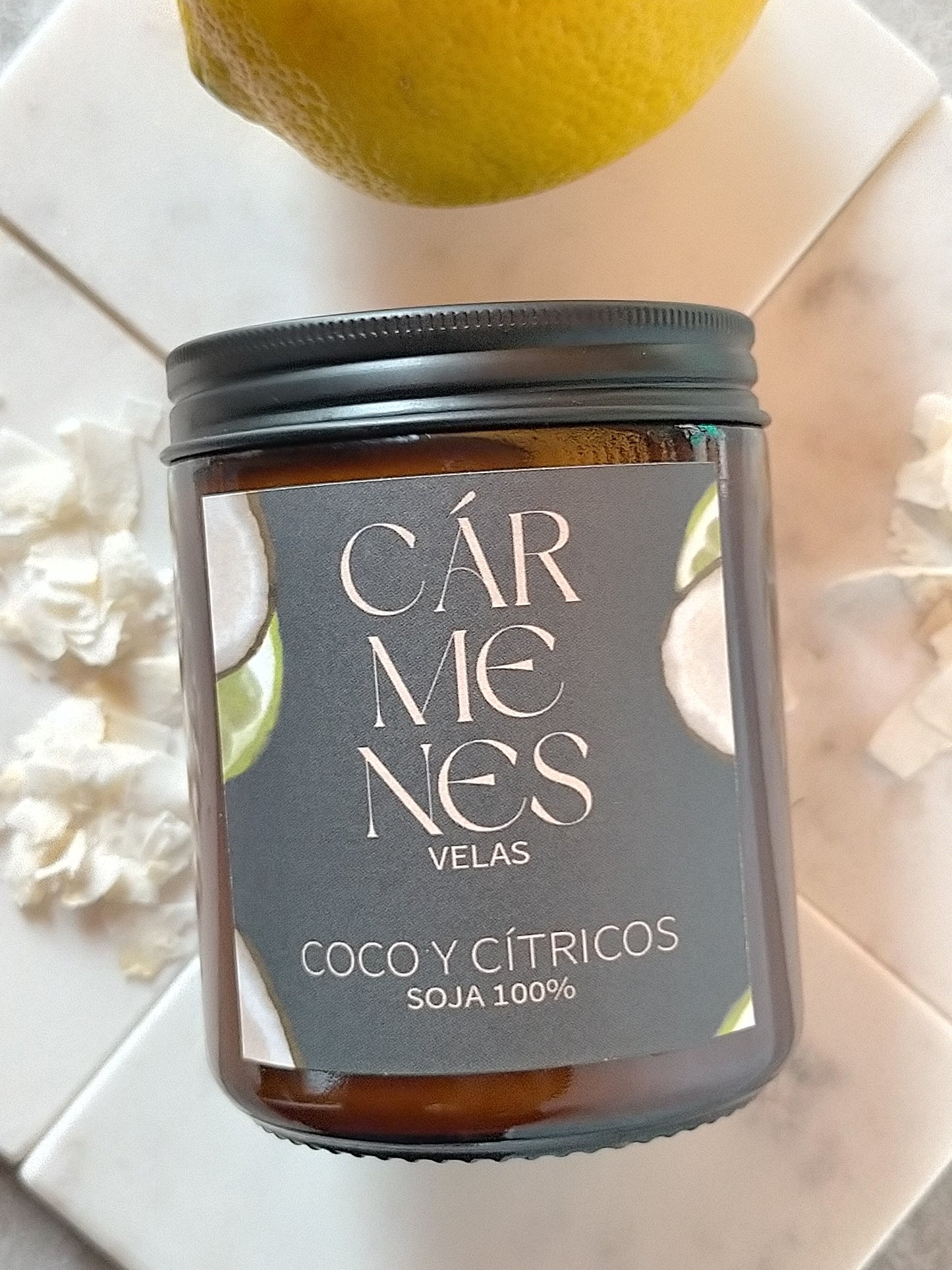 Vela 10 Coco y Citricos