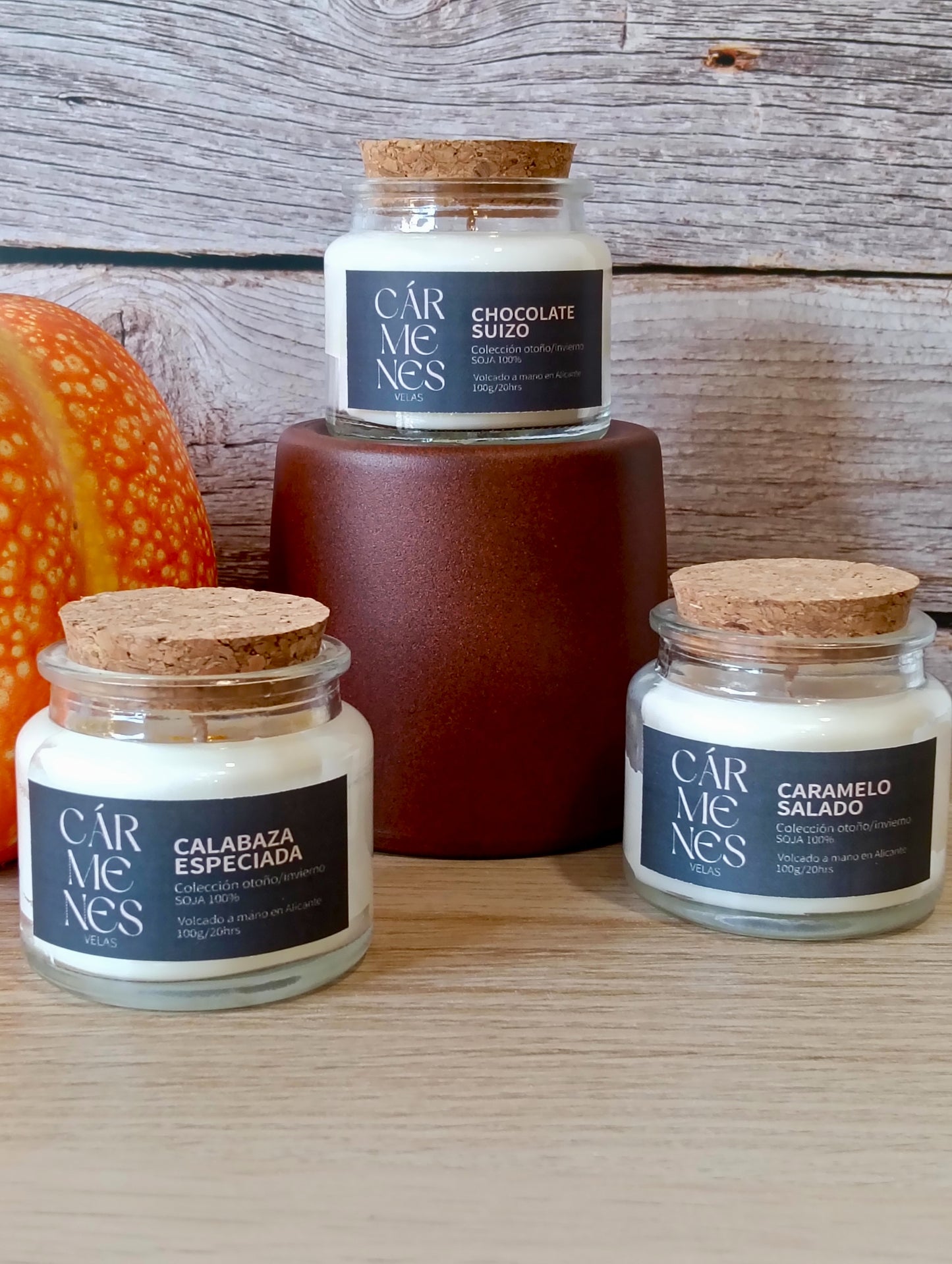 Pack Mini 3 velas otoño