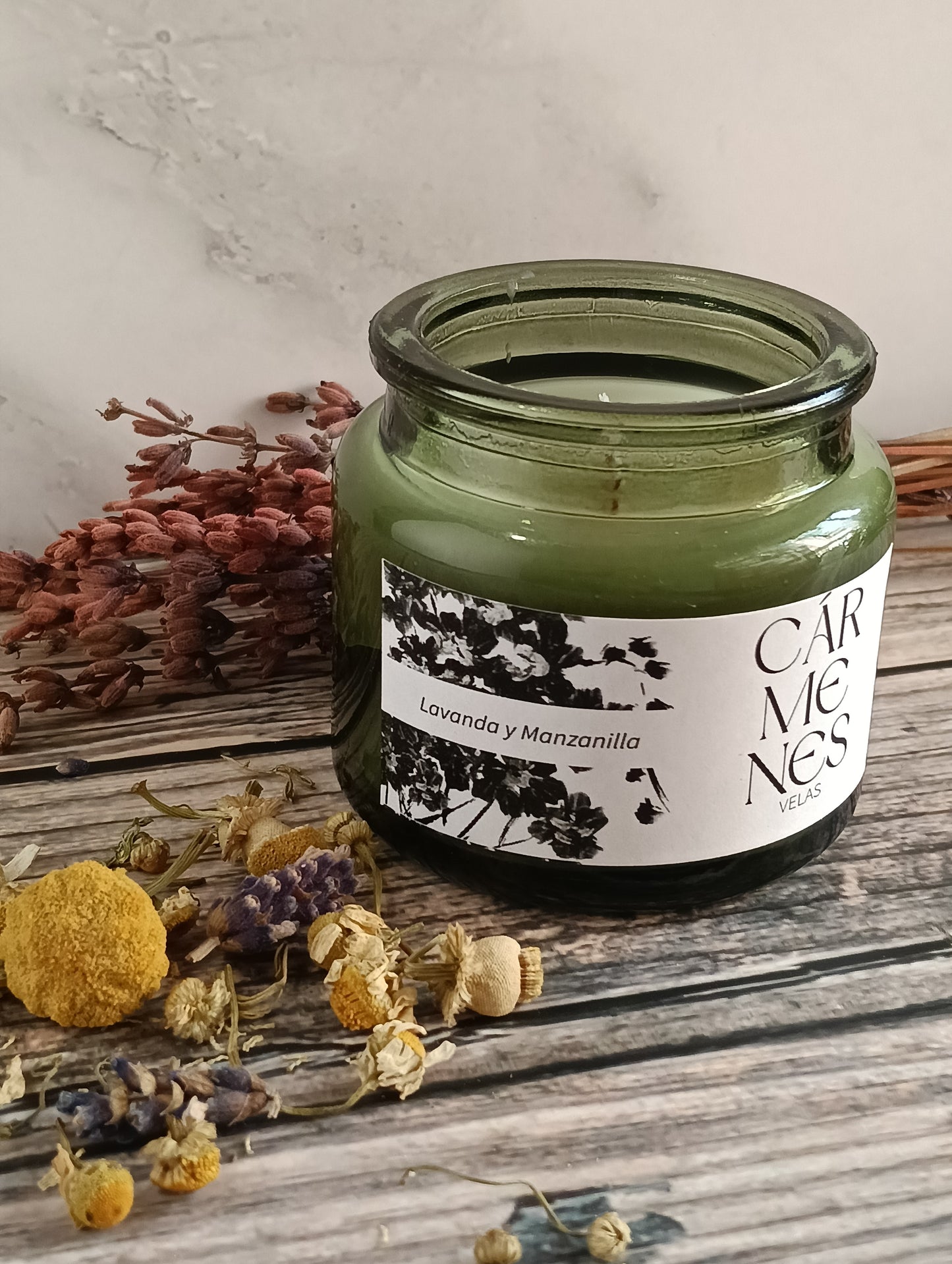 Vela lavanda y manzanilla