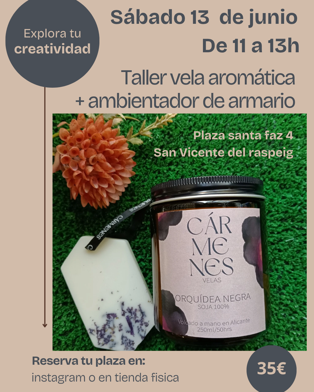 Taller velas+ambientador armario
