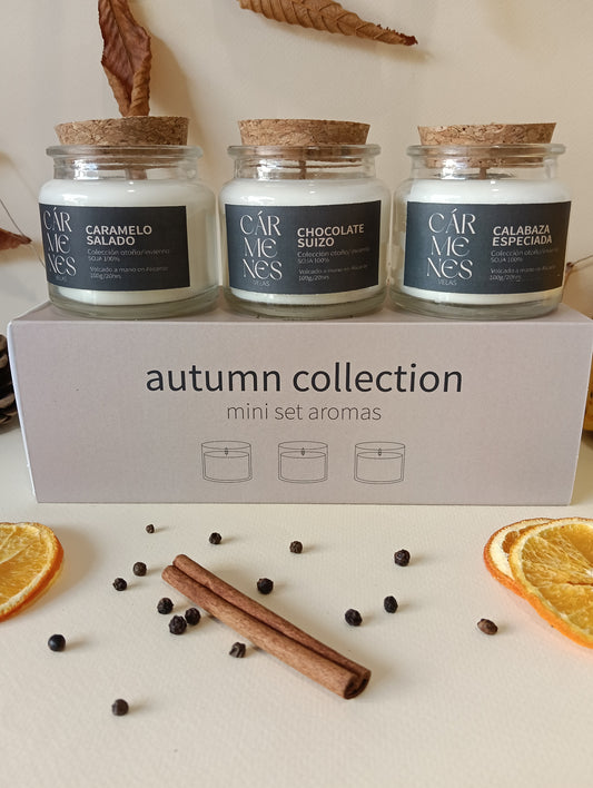 Pack Mini 3 velas otoño