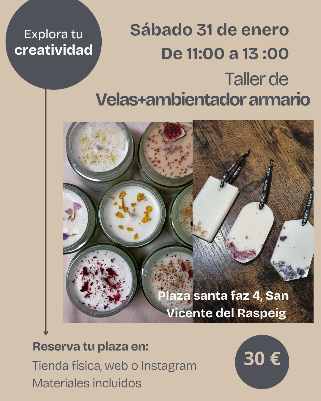 Taller velas + ambientador armario