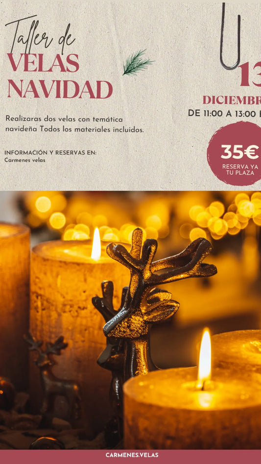 Taller velas navidad